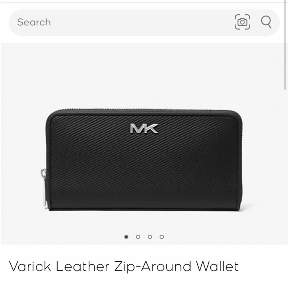 Michael Kors - Varick Leather Zip-Around Wallet